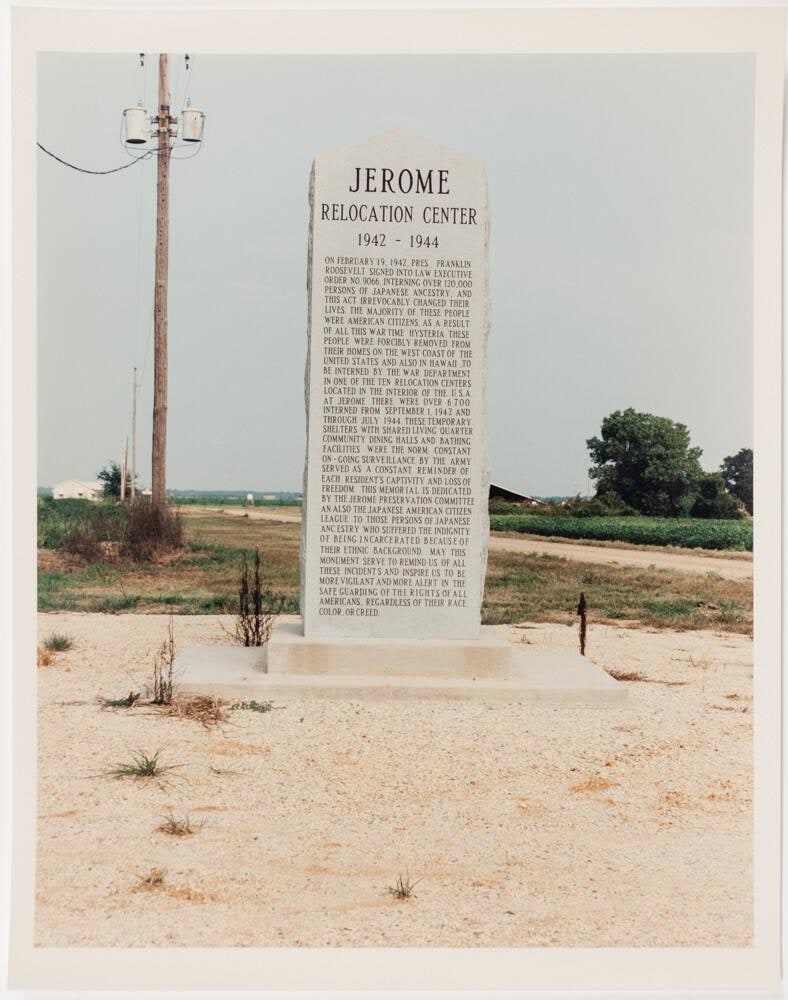 Jerome Memorial, Japanese-American Concentration Camp, Arkansas, August 28, 1993