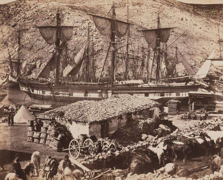 Harbour of Balaklava, the Cattle Pier