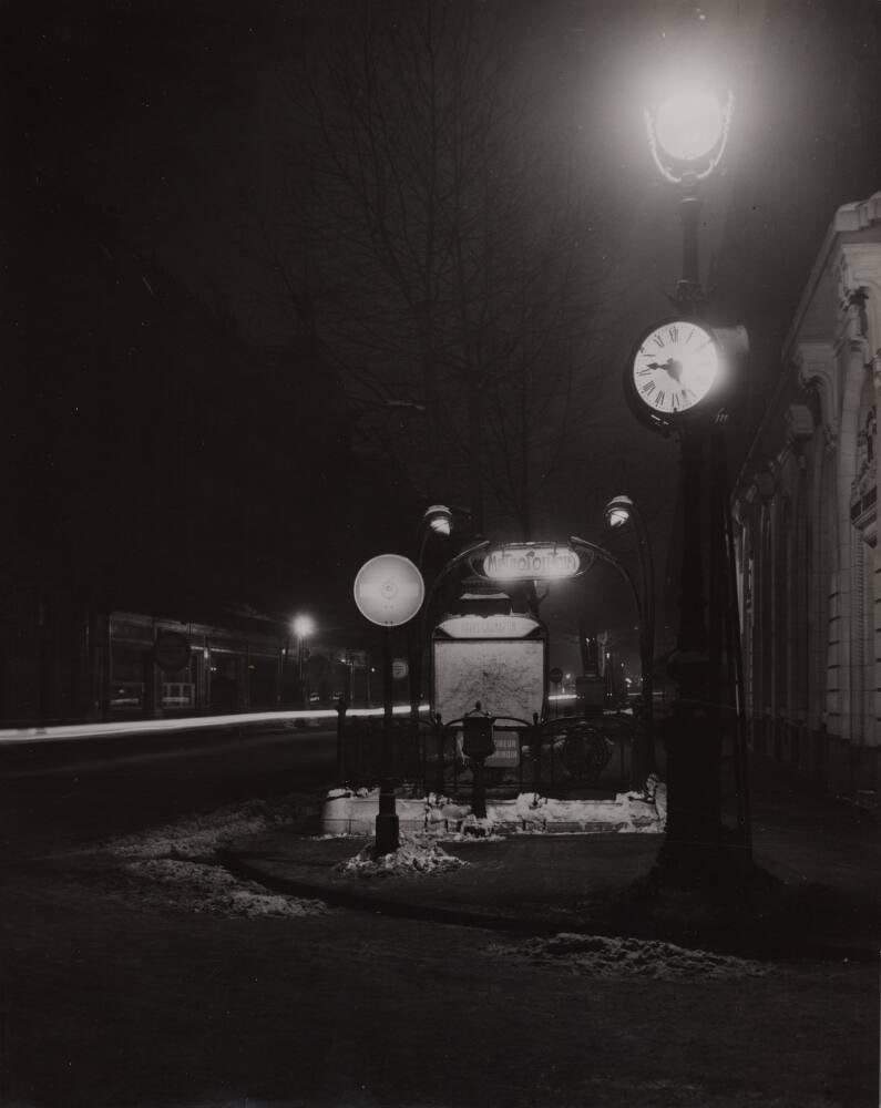 Métro Havre-Caumartin, Paris, Hiver