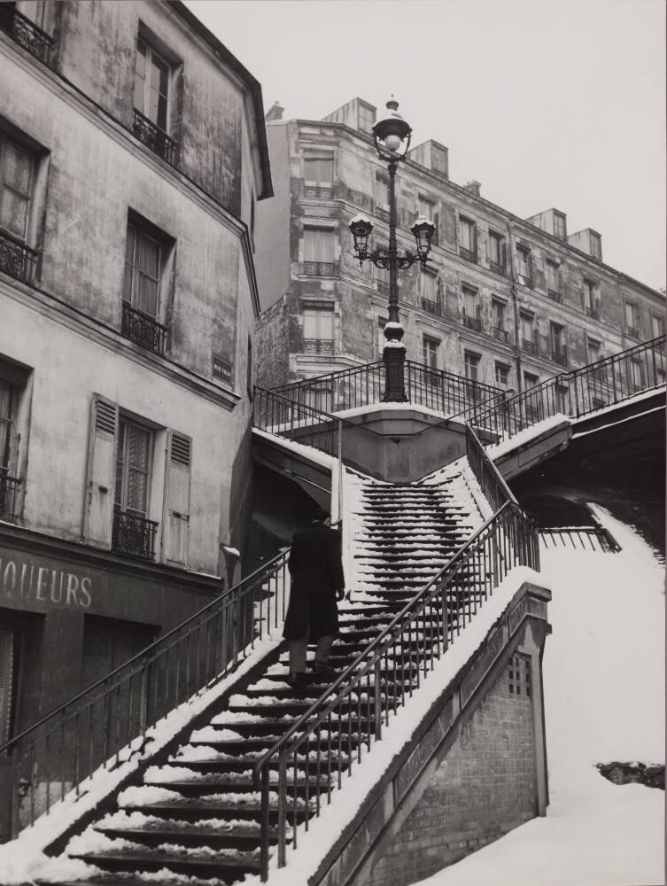 Rue Vilin, Paris, Hiver