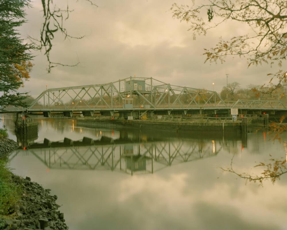 Passaic River, Lyndhurst, New Jersey, USA, November 18, 2016