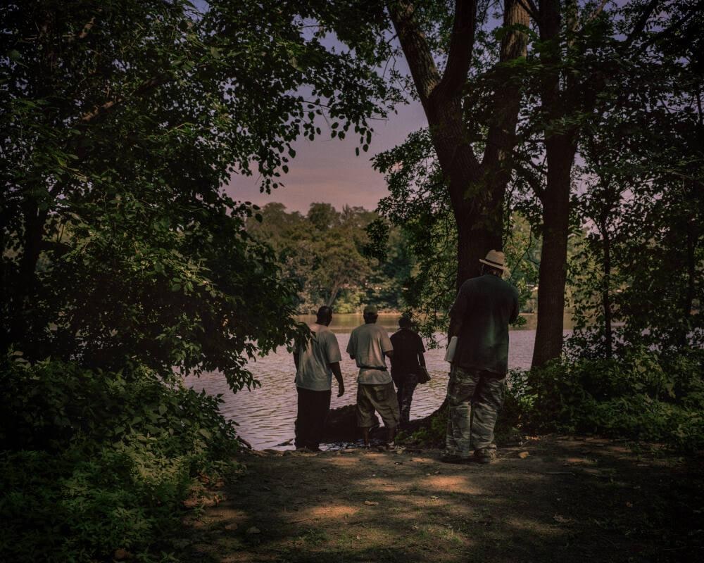 Passaic River, Lyndhurst, New Jersey, USA, August 5, 2016