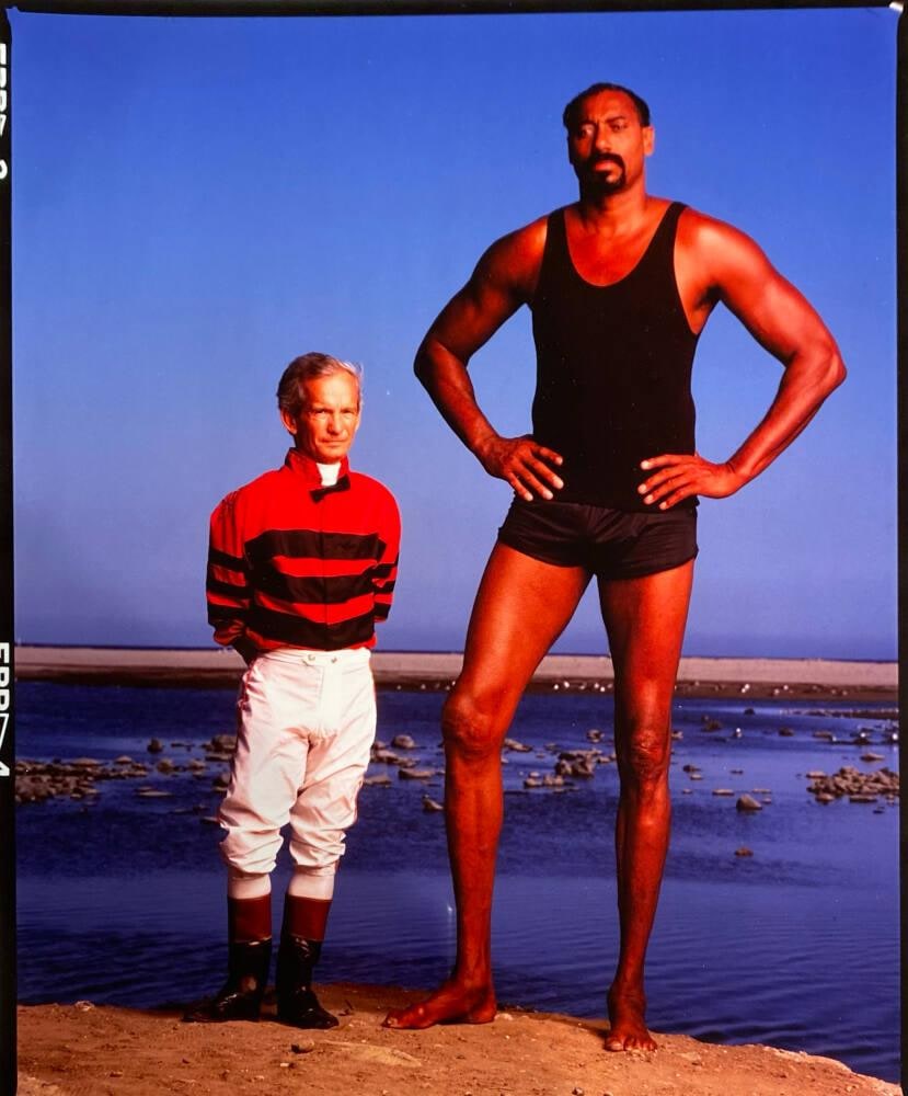Wilt Chamberlain and Willie Shoemaker, Los Angeles