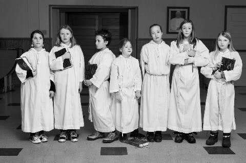 Sunday choir at St. Joseph's Parish. Black River Falls, WI