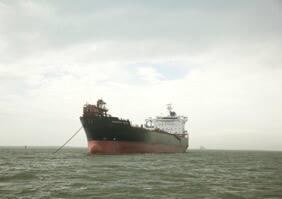 Untitled (Oil/chemical tanker, Overseas Tampa, USA) Houston Ship Channel, Texas
