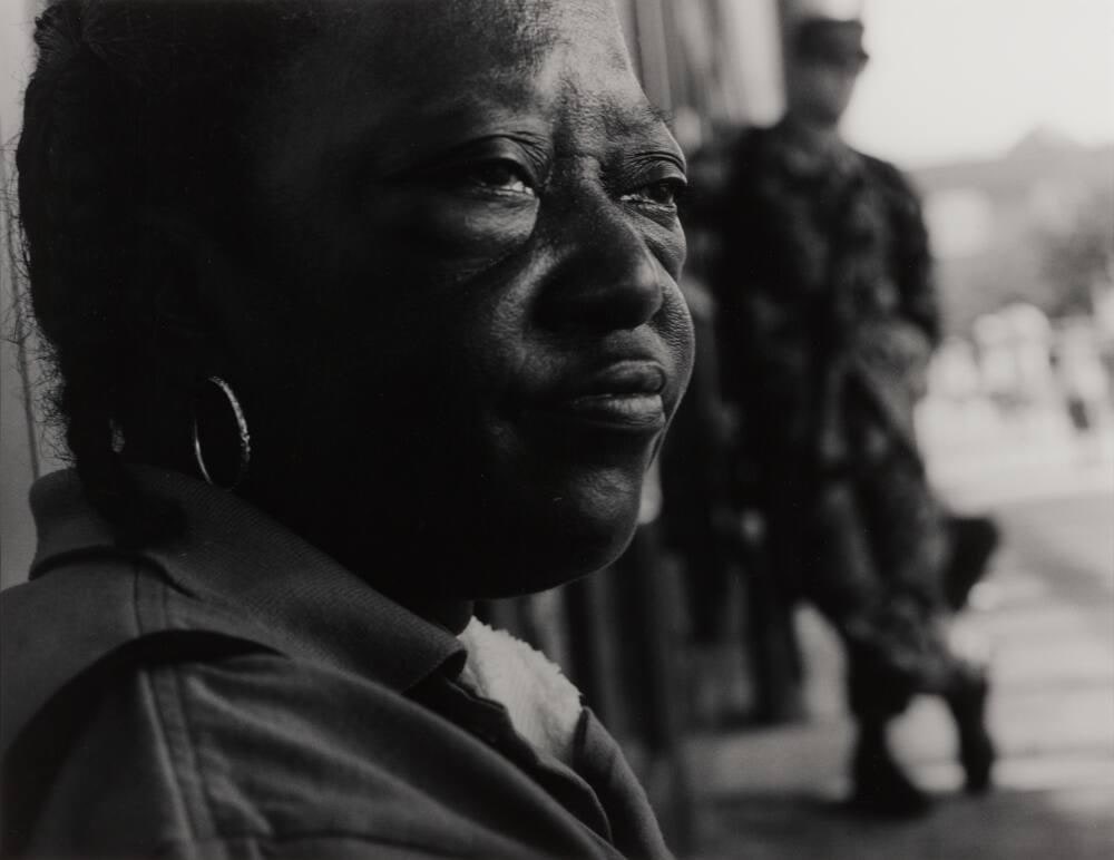 Evacuee from New Orleans, Baton Rouge River Shelter