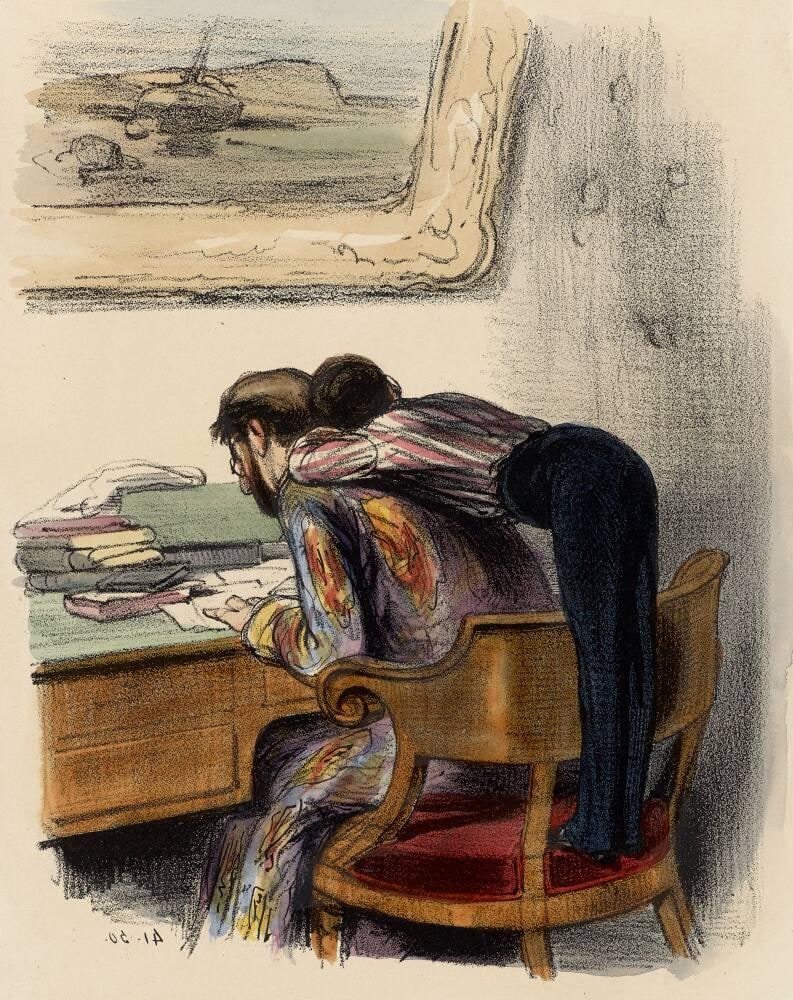 Un petit de la pension qui disait que l'étais renégat, j'y ai fichu des giffles ... n'est-ce pas, pere, que t'es catholique? (A little boy from the boarding house who said that you recanted—I slapped him in the face…isn’t it true, father, that you’re Catholic?), Number XXXVIII
