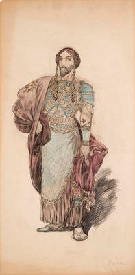 Costume design for Creon, King of Corinth, in Médée (Medea)