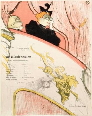 Program for Le Missionnaire, produced by Le Theatre Libre