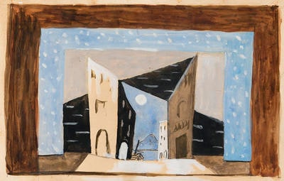 Scene design for Pulcinella