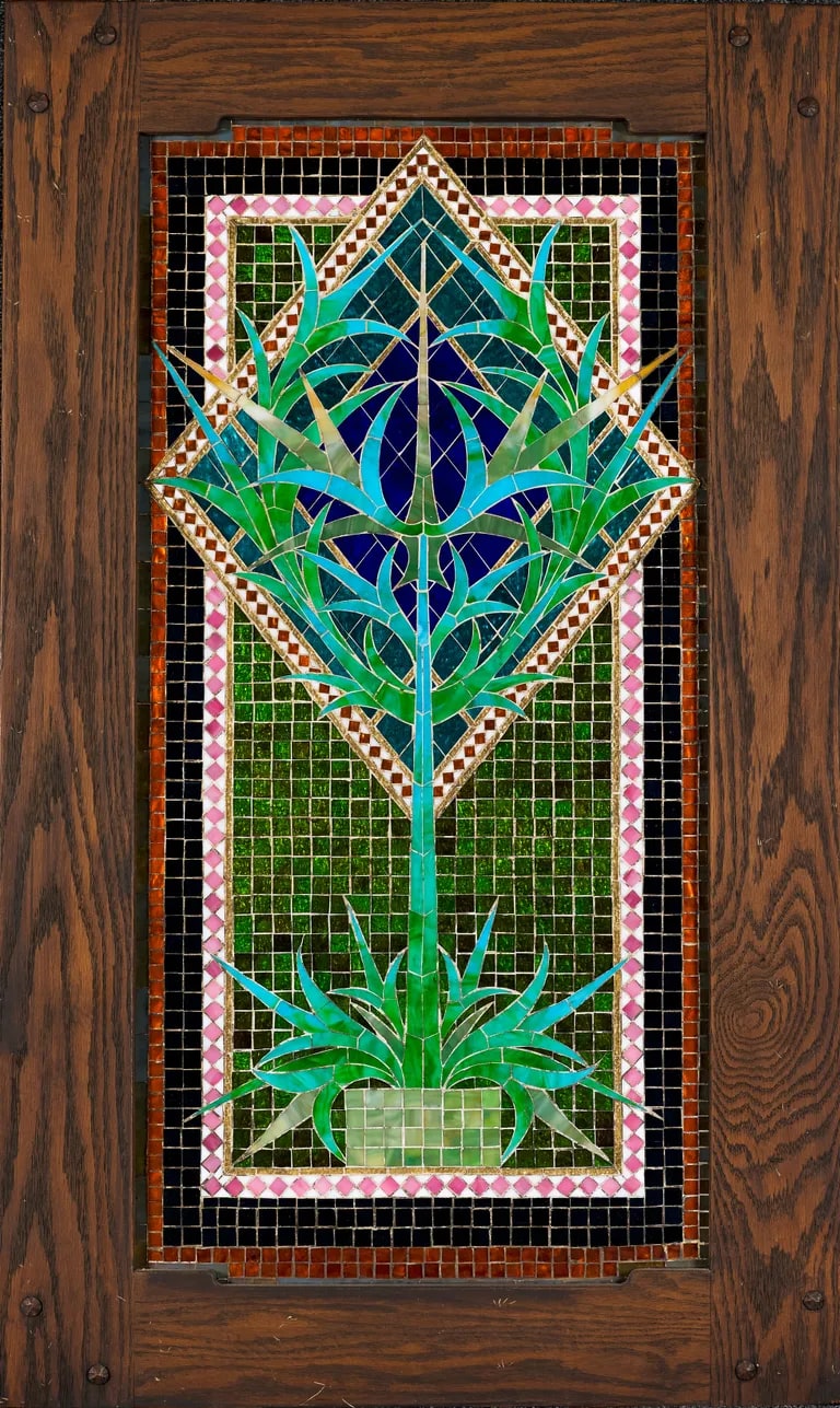 Panel from fireplace surround of James A. Patten House, Evanston, Illinois