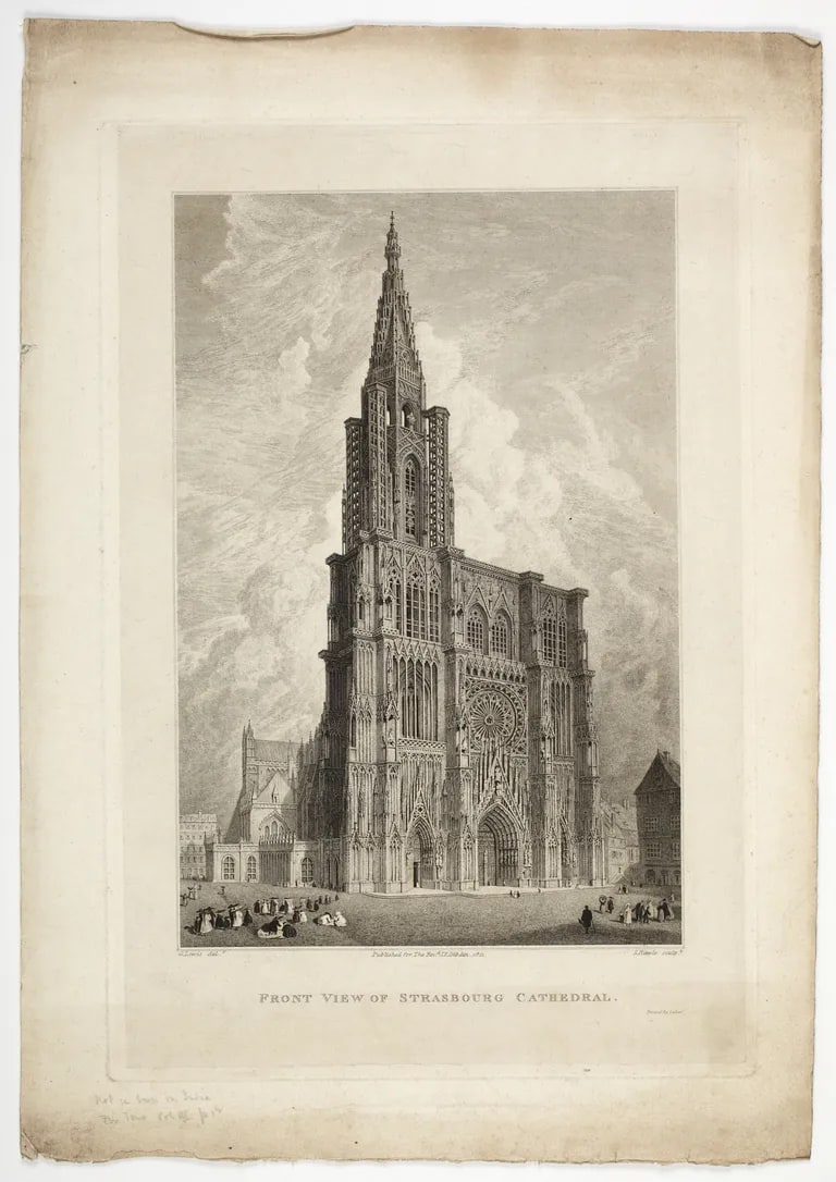 Front View of the Strasbourg Cathedral