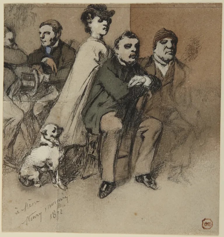 Figure Group: Four Men and a Woman