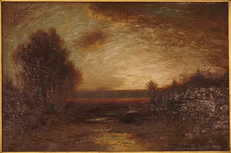 Autumn Landscape at Twilight