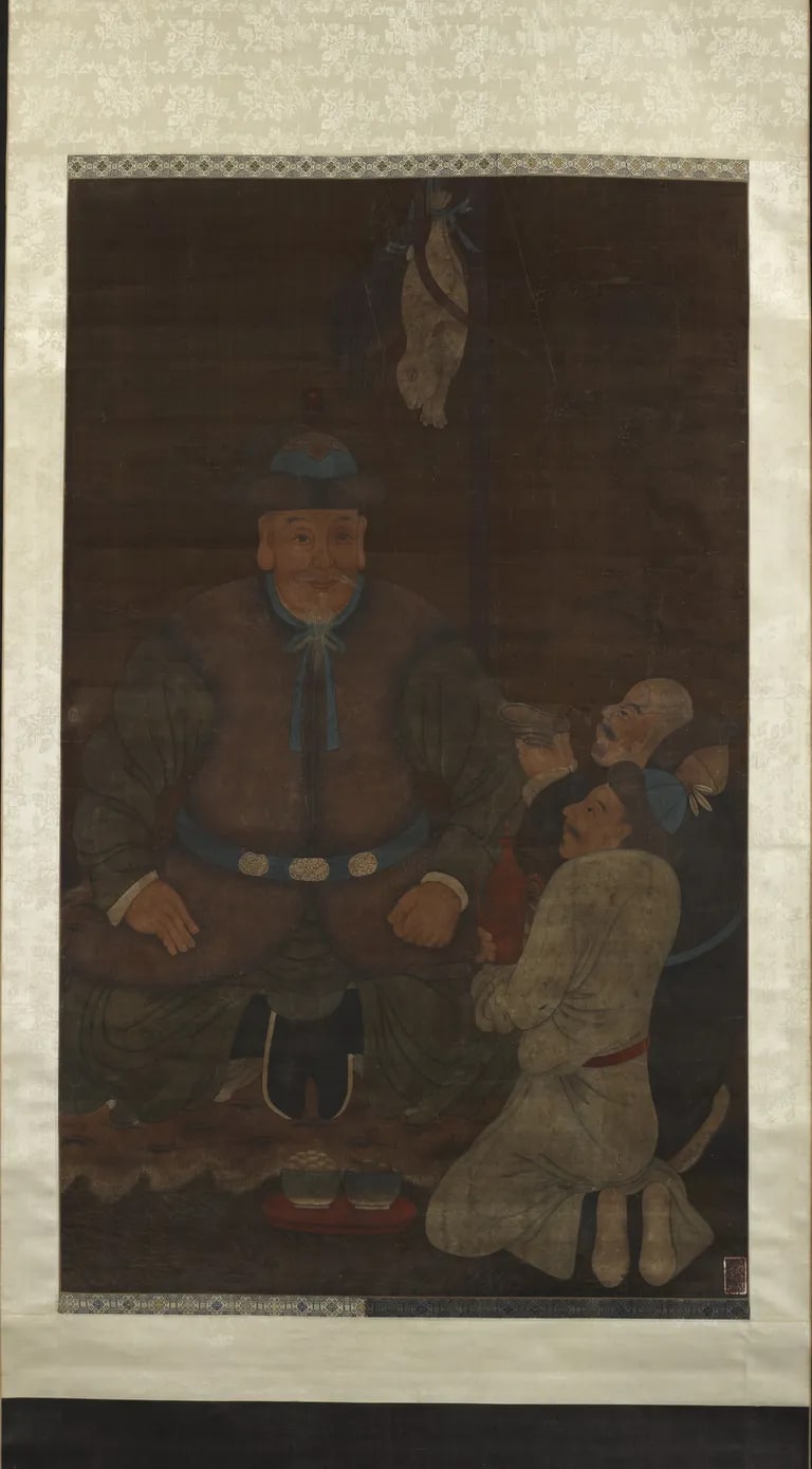 Portrait of Qubilai Qan Hunting