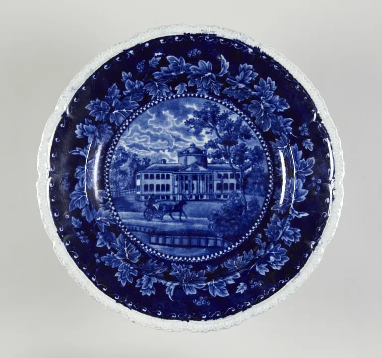 Plate with "Hospital, Boston"