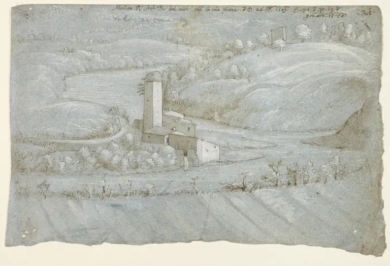 Landscape with a Winding Stream and a Mill