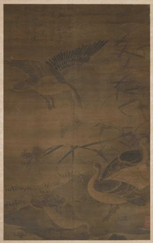 Geese in Reeds
