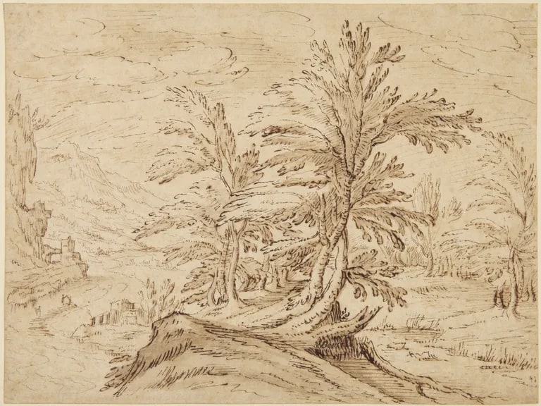 Landscape with Trees in Foreground
