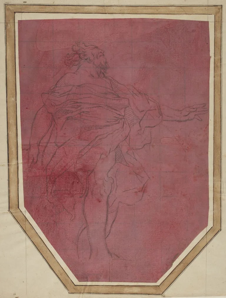 Standing Apostle, after the Fresco in the Parma Cathedral Dome