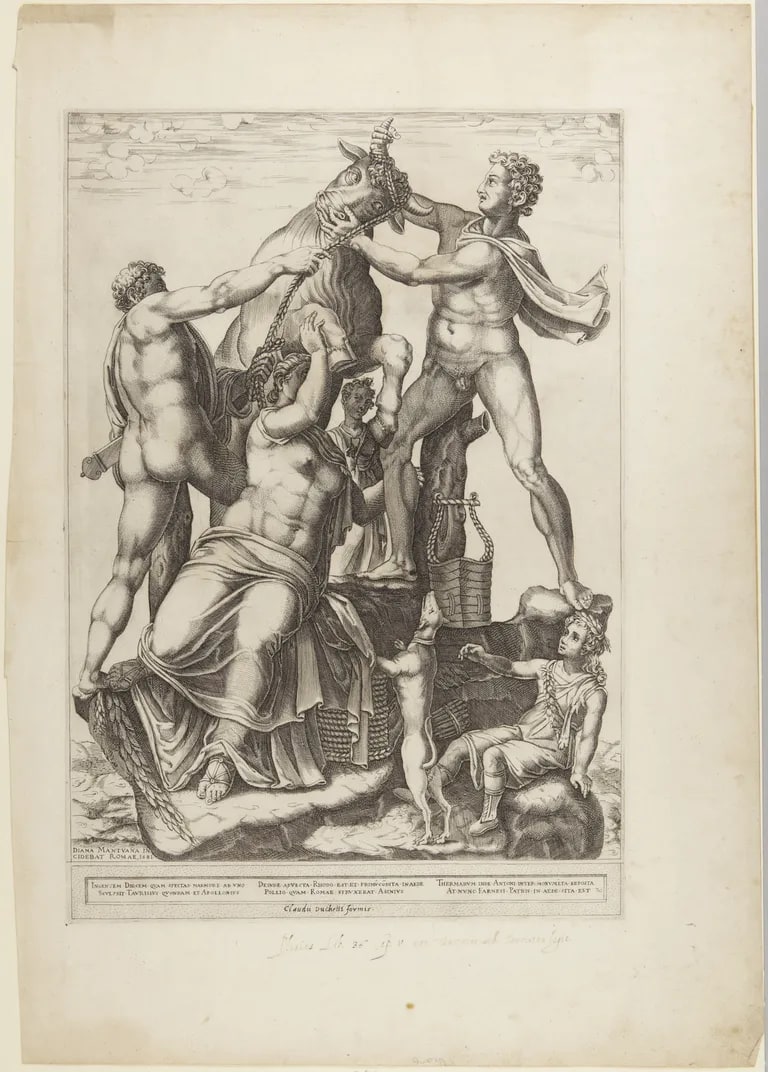 Amphion and Zetus Tying Dirce to the Horns of a Bull