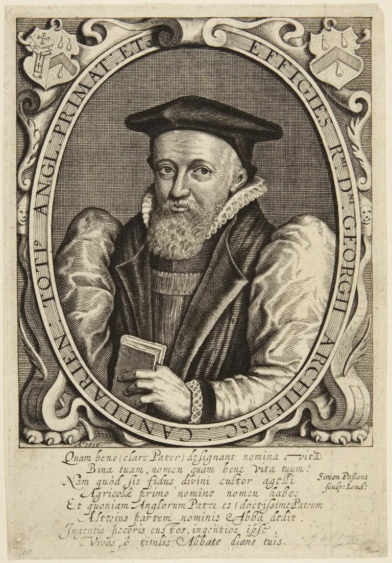 Georges Abbot, Archbishop of Canterbury (Franken 434; Bromley p. 81)