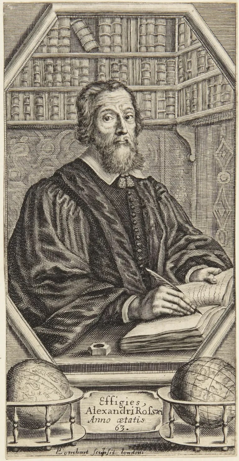 Alexander Ross, frontispiece to "Pansebia," 1653