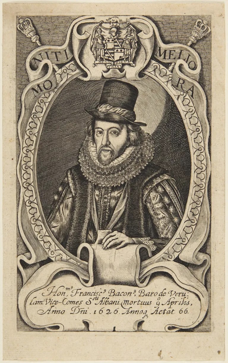 Portrait of Francis Bacon (Franken 461; Hollstein XVI, 156, 16)