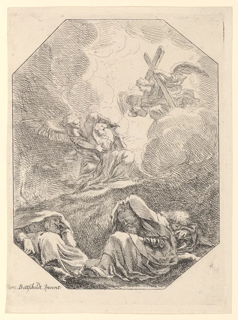 Agony in the Garden, plate 48 from Opera Varia Historica Poetica & Iconologia