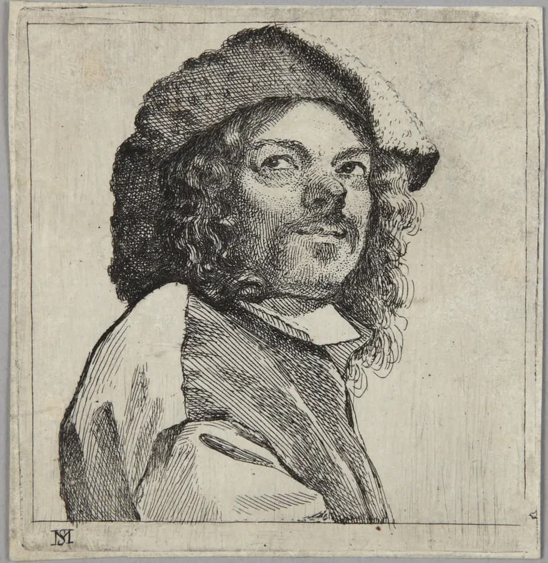 Bust of a Man in a Fur Hat, from the series Diversae facies in usum iuvenum et aliorum (Various Faces for Use by the Young and Others)