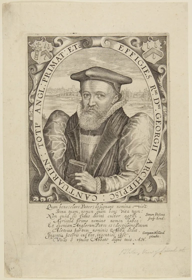 George Abbot, Archbishop of Canterbury (Franken 434, Bromley p.81)
