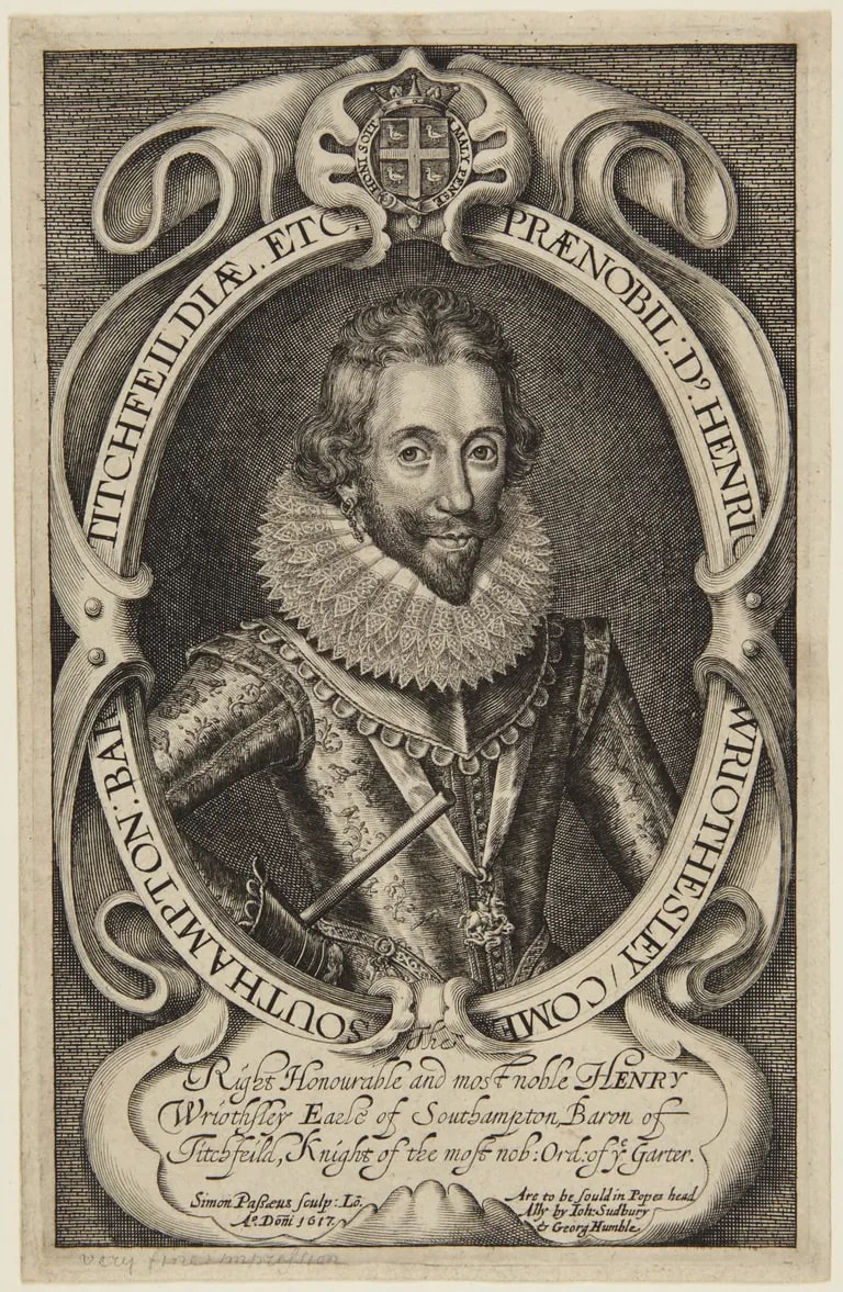 Henry Wriothesley, Earl of Southampton (Franken 884; Bromley p. 49)