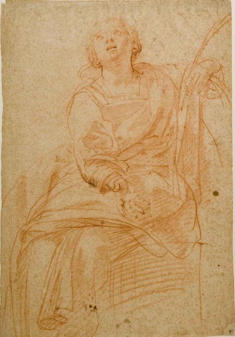 Seated Female Martyr Saint