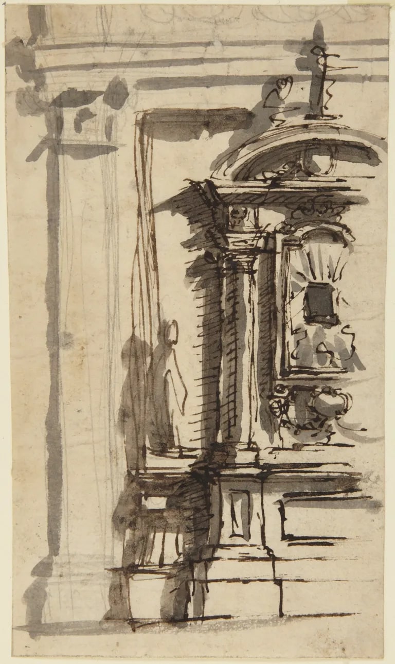 Sketch for a Wall Monument