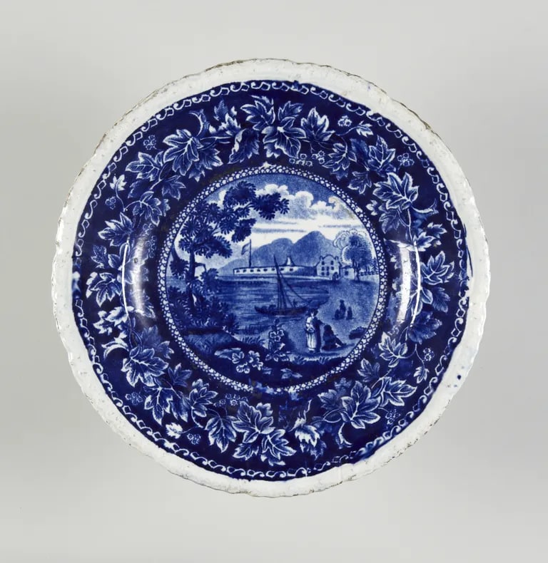 Butter Plate with "Fort Gansevoort, New York"