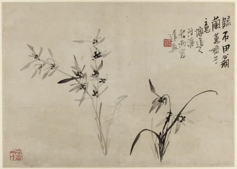 Orchids and Bamboo (Lan zhu tu 蘭竹圖)
