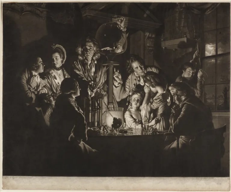 A Philosopher Shewing an Experiment on the Air Pump