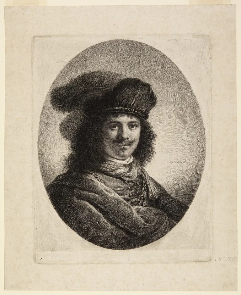 Young Man with Feather in His Hat