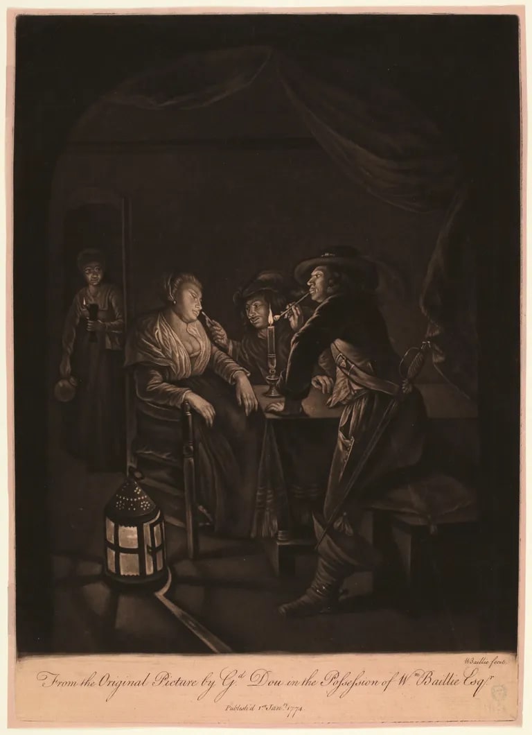 Dutch Interior by Candlelight