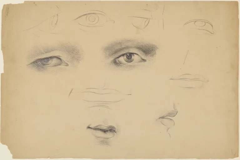 Studies of Lips and Eyes