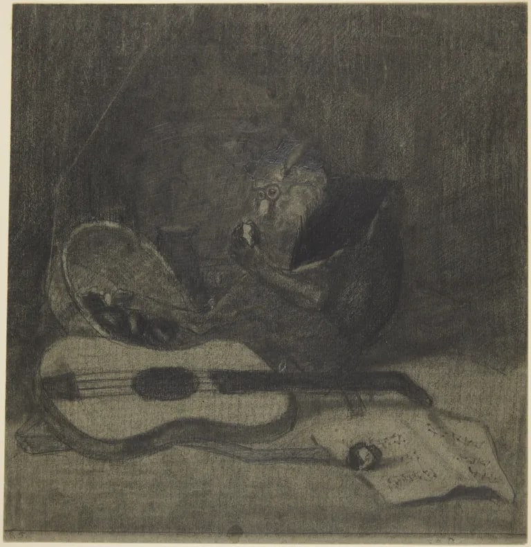 Still life with monkey