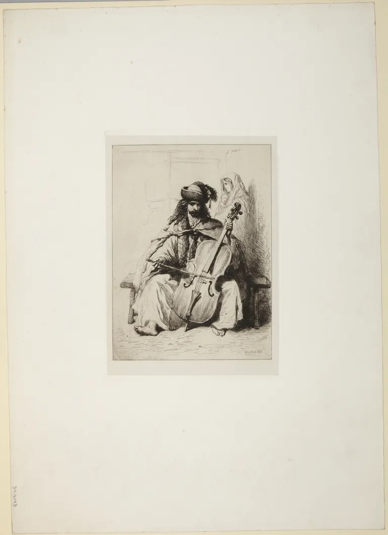 Peasant Playing Cello
