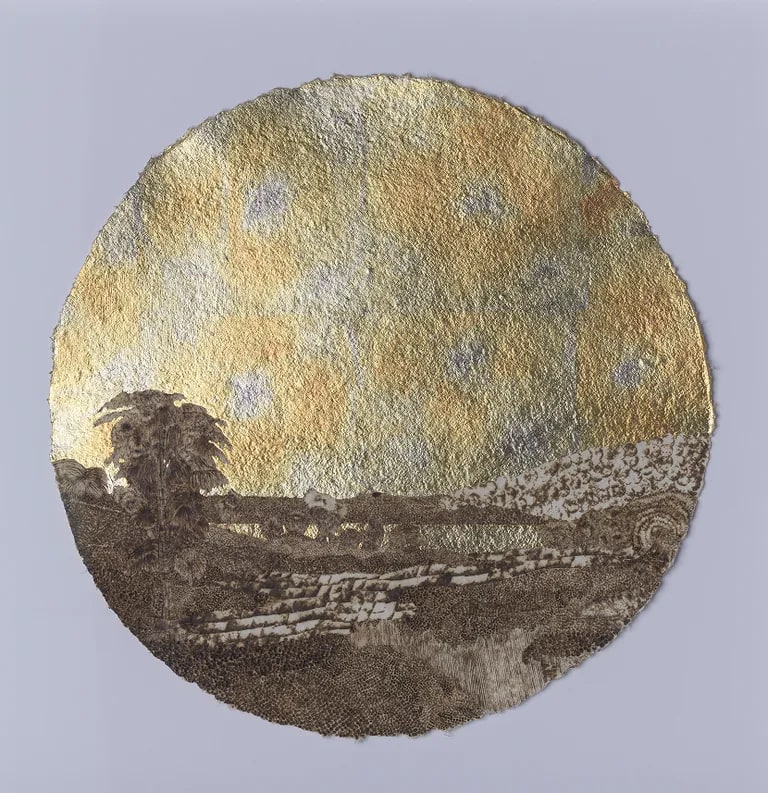 Landscape with Rainbow at Sunrise as Things Emerge (for R. S. D.)