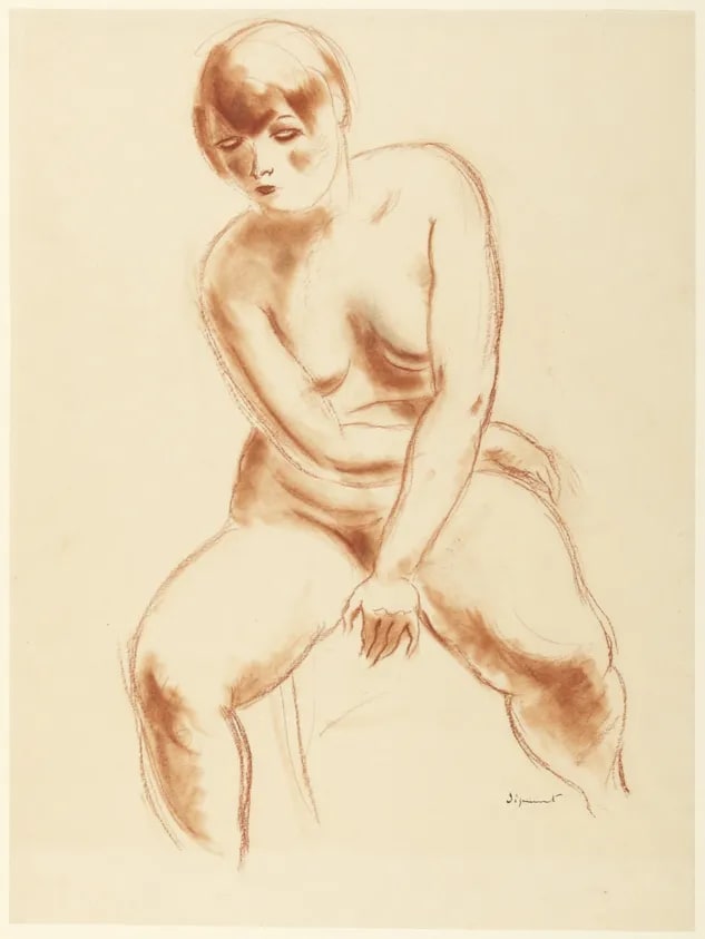Seated Female Nude