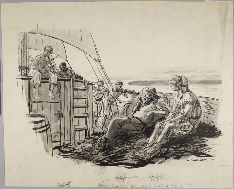 River Boat Scene