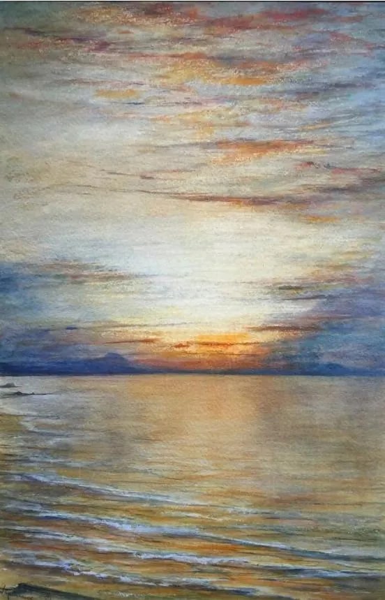 Sunset off the Spanish Coast