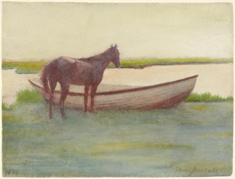 Untitled (Horse and Boat)