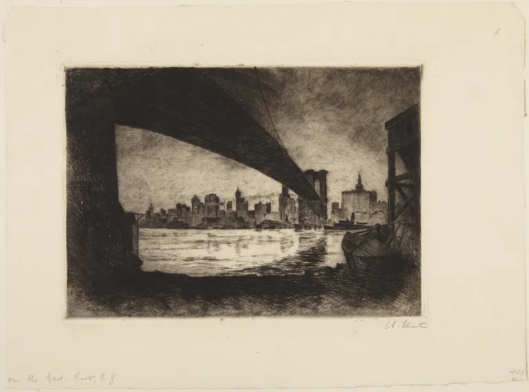 On the East River, New York