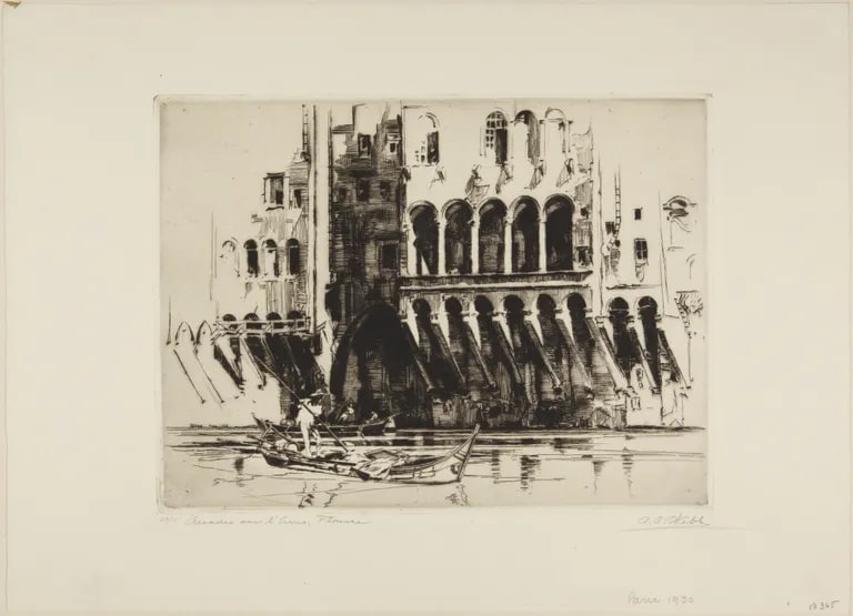 Arcades sur l'Arno, Florence