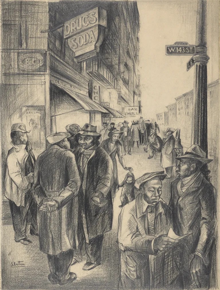 Untitled (Harlem Street Scene)